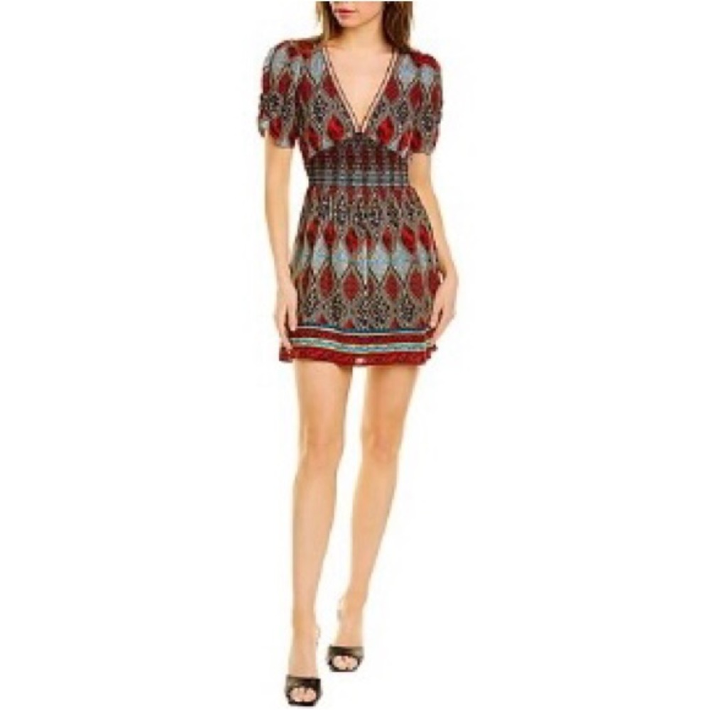 NWOT Alice+Olivia Tatiana Silk Mini Dress